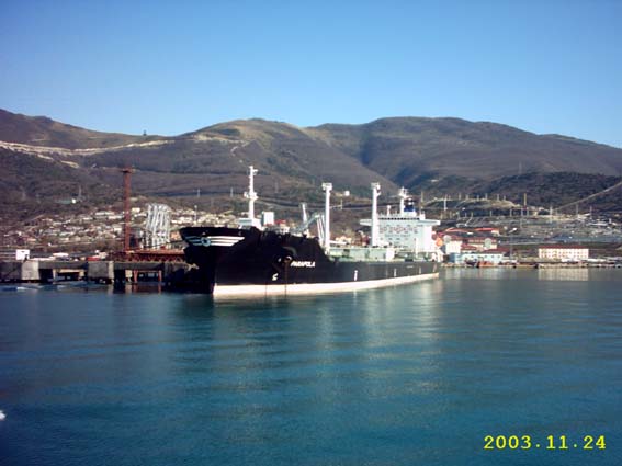 Нефтегавань в порту Новороссийск